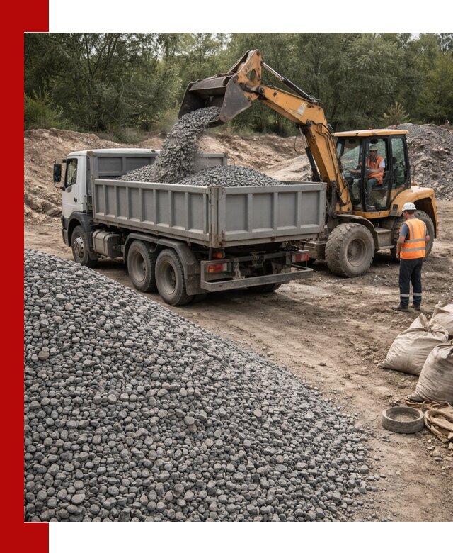 Доставка гравийного щебня в Вязниках оптом и в розницу