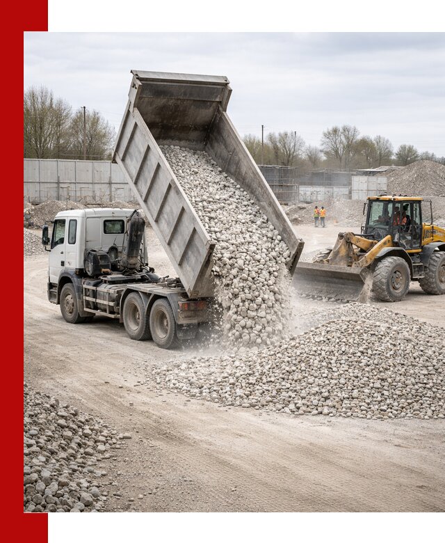 Доставка и продажа известнякового щебня в Вязниках