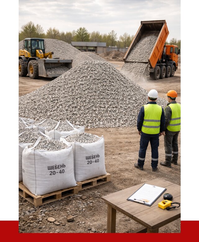 Известняковый щебень 20-40 в Вязниках от 2243 р. ПРОНЕРУДВзн