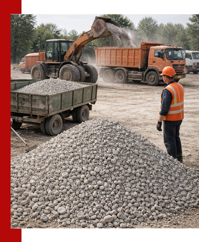 Доставка известнякового щебня фракция 20–40 в Вязниках