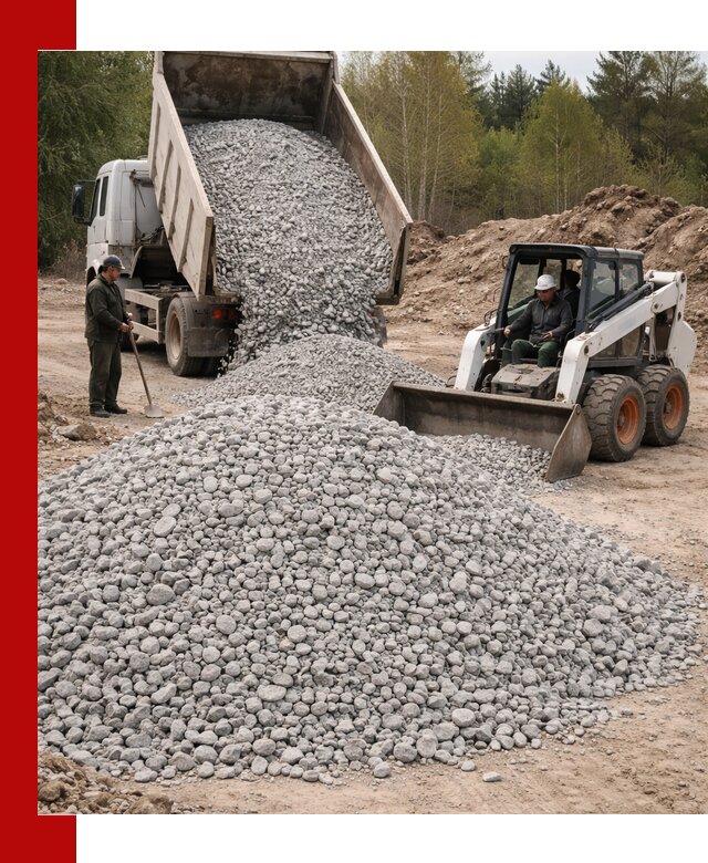 Доставка доломитового щебня в Вязниках напрямую от карьера