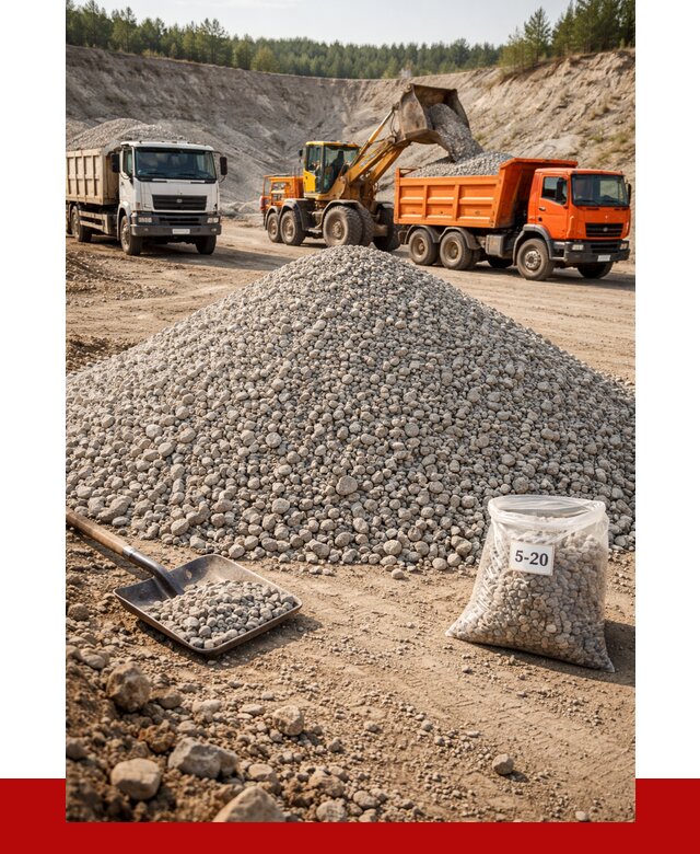 Доломитовый щебень фр. 5-20 в Вязниках от 4487 р. | ПРОНЕРУДВзн