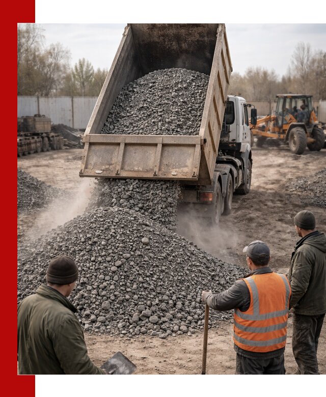 Доставка шлакового щебня в удобные сроки по выгодной цене в Вязниках