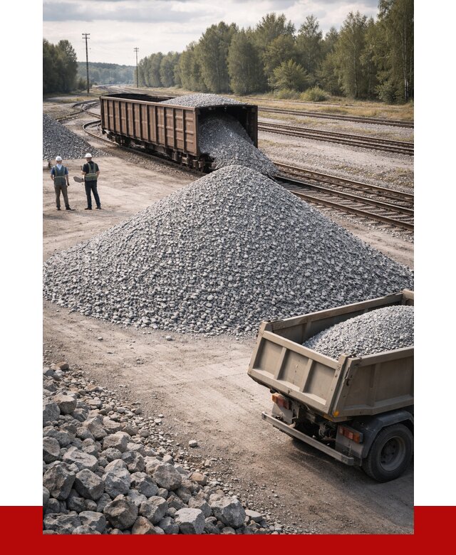 Железнодорожный щебень 20-60 в Вязниках от 1816 р. | ПРОНЕРУДВзн
