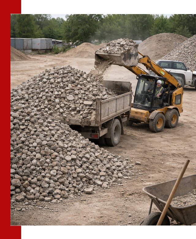 Доставка вторичного щебня в Вязниках для строительных работ