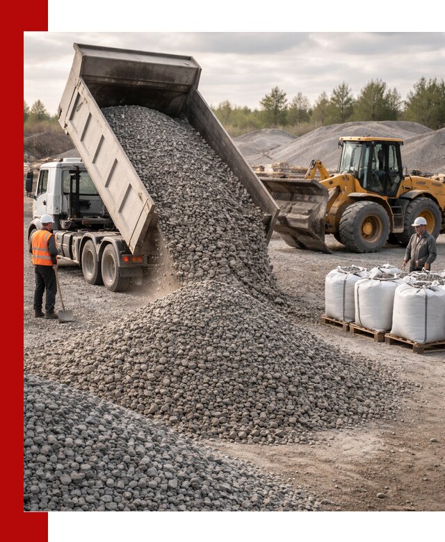 Бетонный щебень фракция 5–20 с доставкой в Вязниках