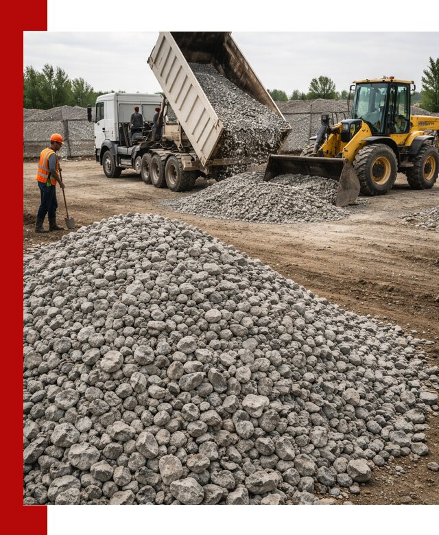 Доставка бетонного щебня фракции 40-70 в Вязниках