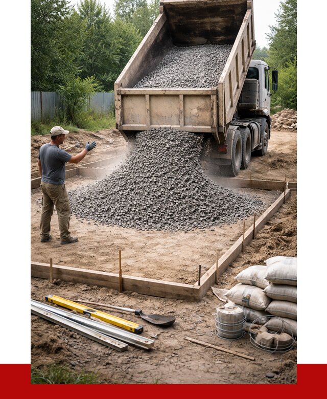 Купить щебень для фундамента в Вязниках от 4807 р. | ПРОНЕРУДВзн