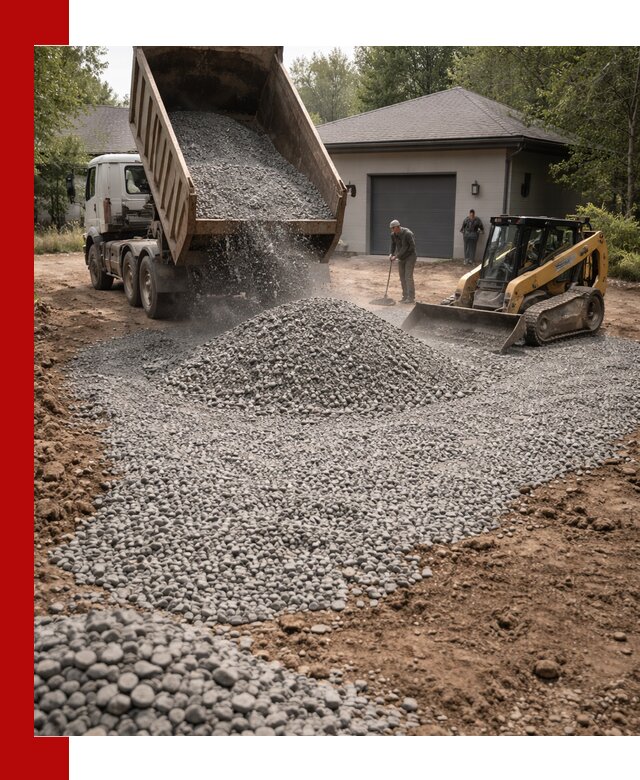 Щебень для парковки в Вязниках: доставка и укладка качественного материала