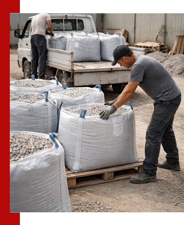 Доставка щебня в мешках по выгодным ценам в Вязниках