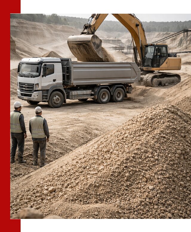 Карьерный крупнозернистый песок с доставкой в Вязниках