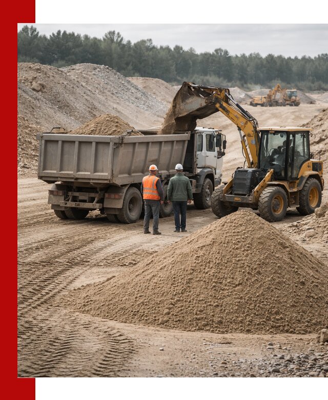 Карьерный среднезернистый песок с доставкой в Вязниках