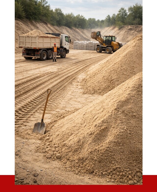 Карьерный песок мелкозернистый в Вязниках от 9615 р. | ПРОНЕРУДВзн