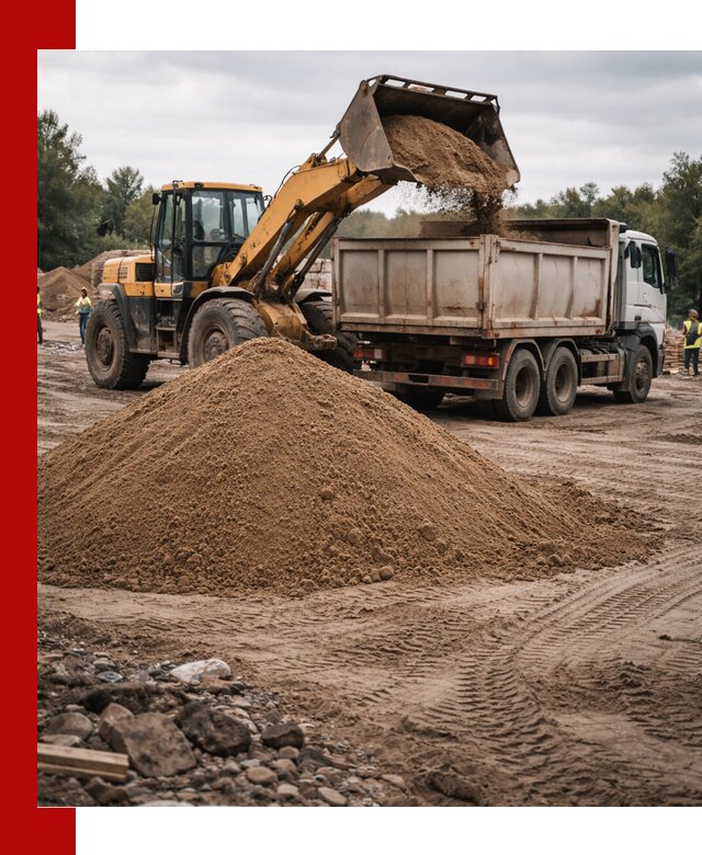 Доставка речного песка навалом в Вязниках быстро и выгодно