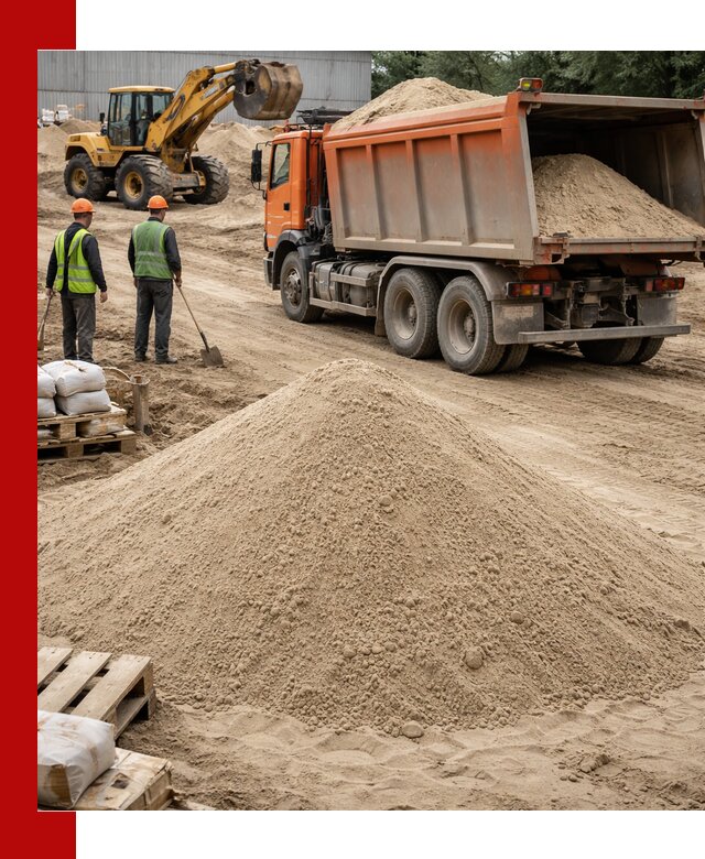 Доставка и продажа мытого речного песка в Вязниках