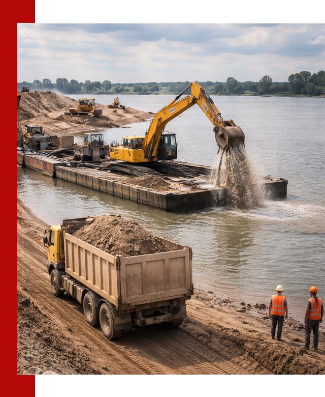 Намывной песок с доставкой в Вязниках оптом и в розницу