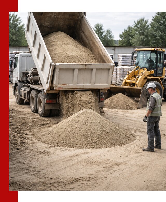 Поставка и доставка песка для бетона в Вязниках