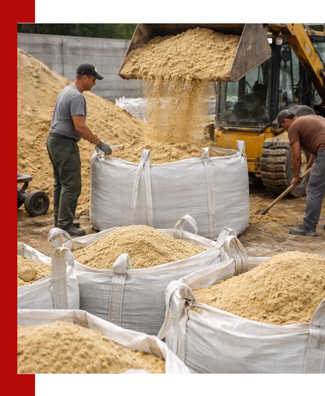 Поставка качественного песка для кладки в Вязниках