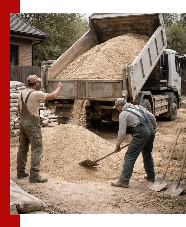 Песок для штукатурки с доставкой в Вязниках качественный и чистый