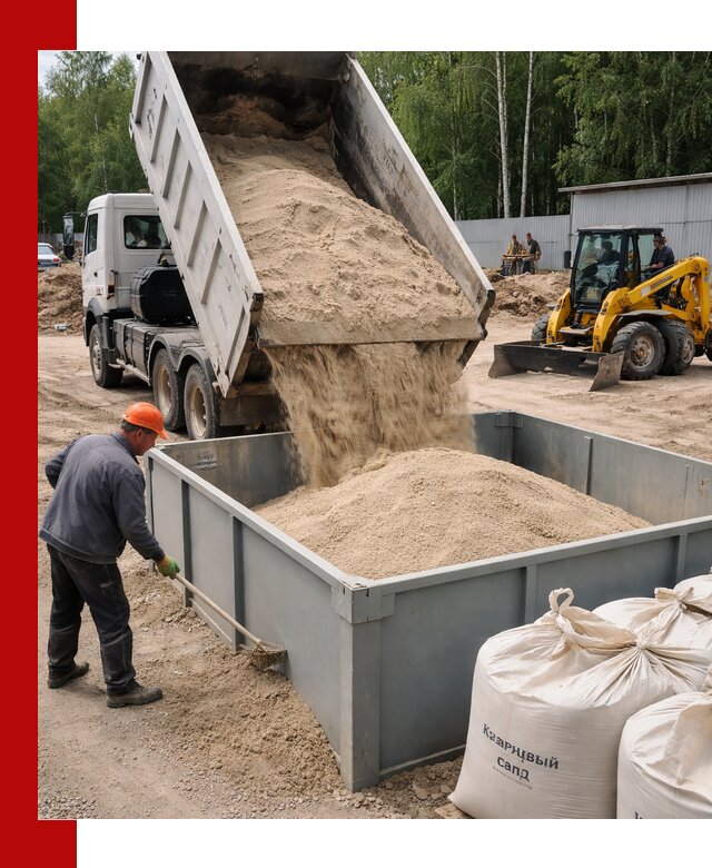 Кварцевый песок для фильтра в Вязниках — доставка и качество