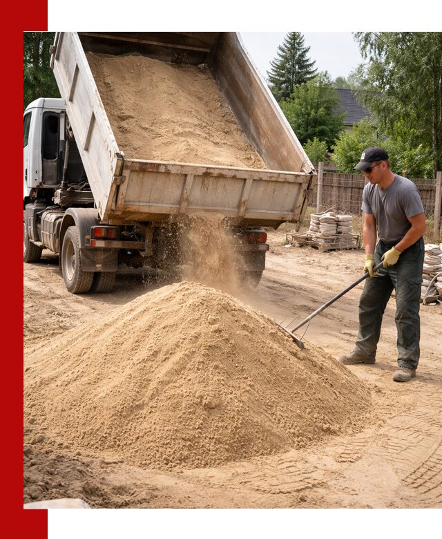 Доставка сухого песка самосвалами в Вязниках