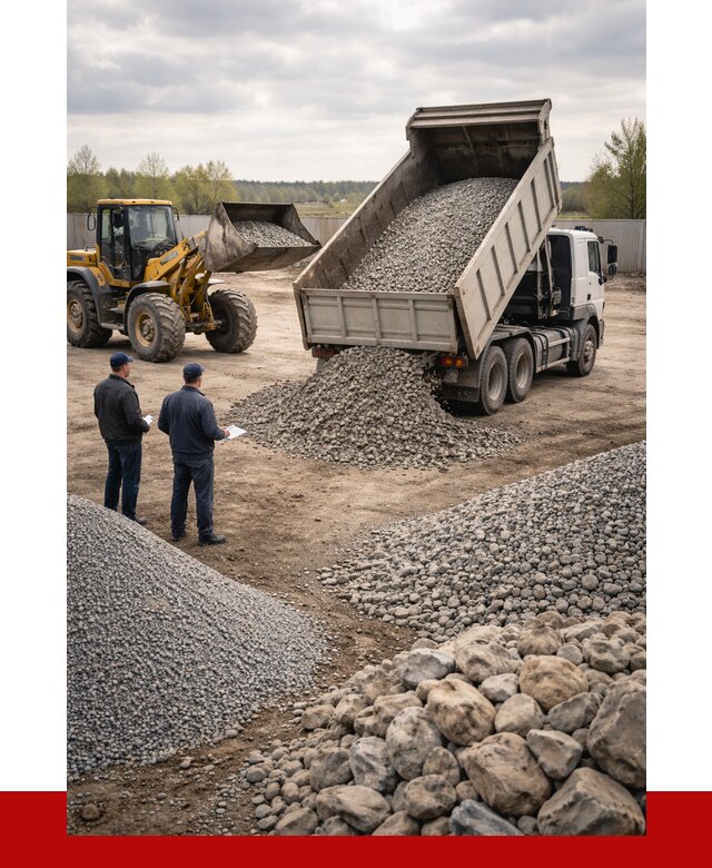 Гравий и камень с доставкой в Вязниках от 4487 р. - ПРОНЕРУДВзн