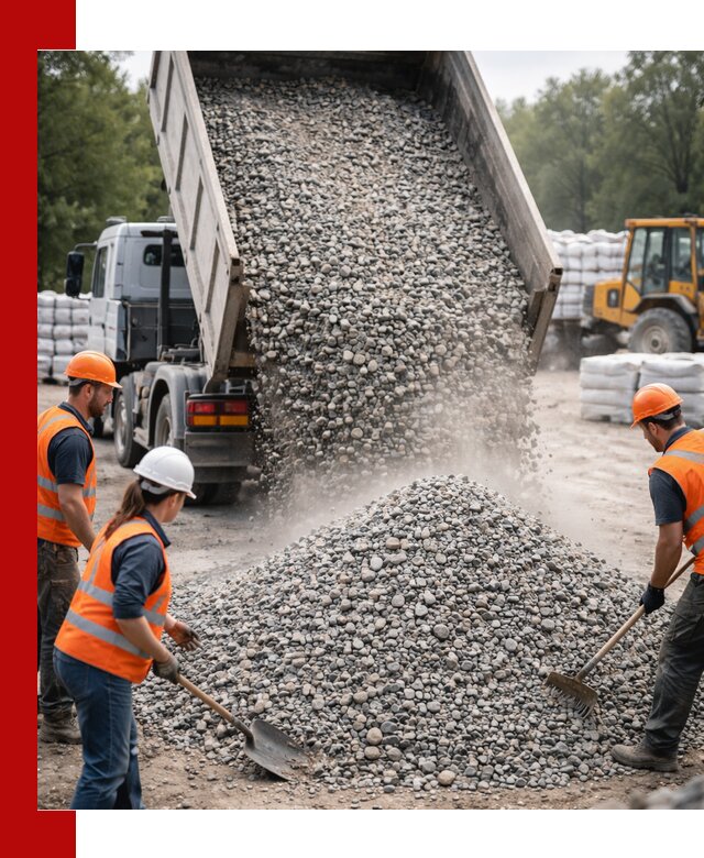 Доставка гравия и камня в Вязниках оптом и в розницу