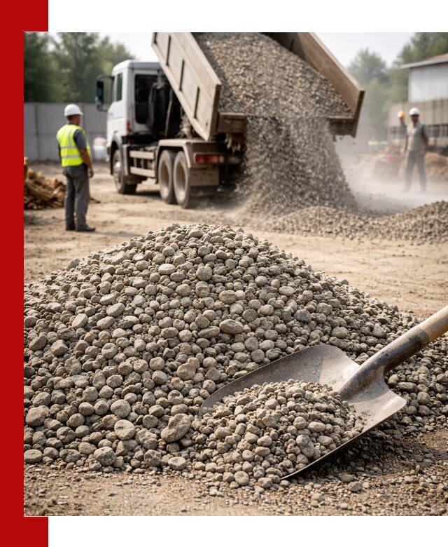 Доставка гравия фракции 20-40 в Вязниках с самосвалами