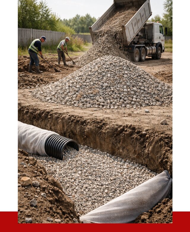 Гравий для дренажа в Вязниках от 2350 р., доставка ПРОНЕРУДВзн