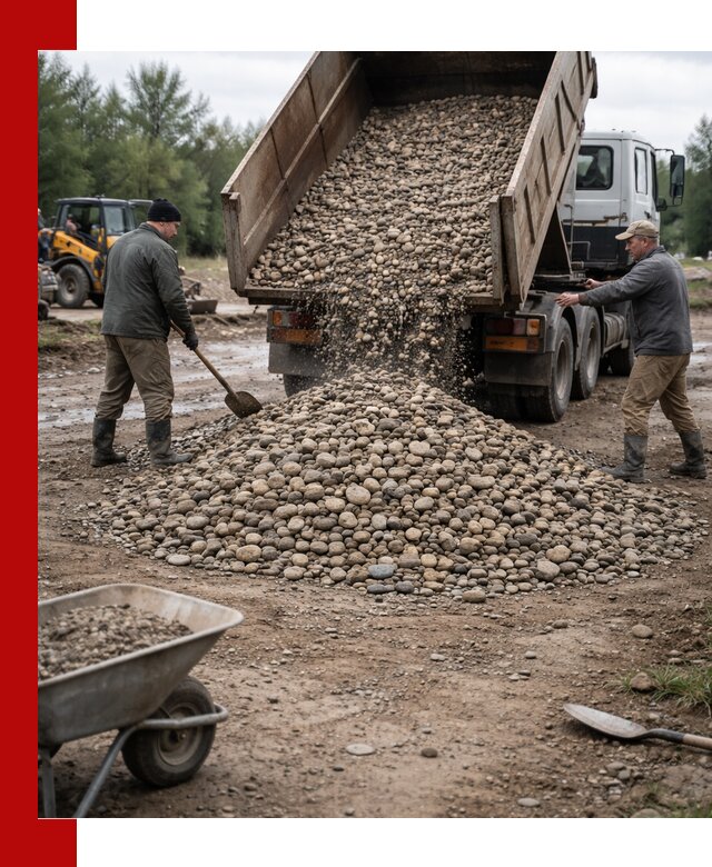 Доставка гальки речной оптом и в розницу в Вязниках