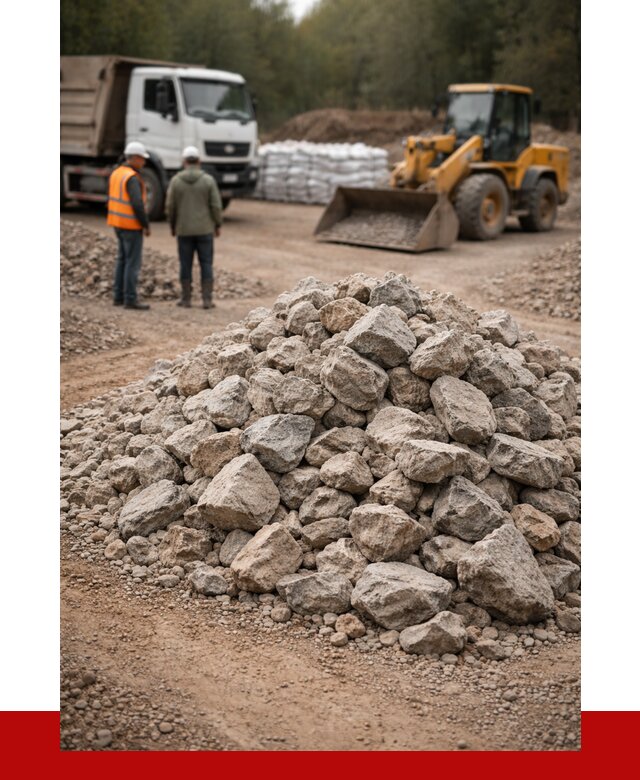 Купить бутовый камень с доставкой в Вязниках от 2457 р. | ПРОНЕРУДВзн