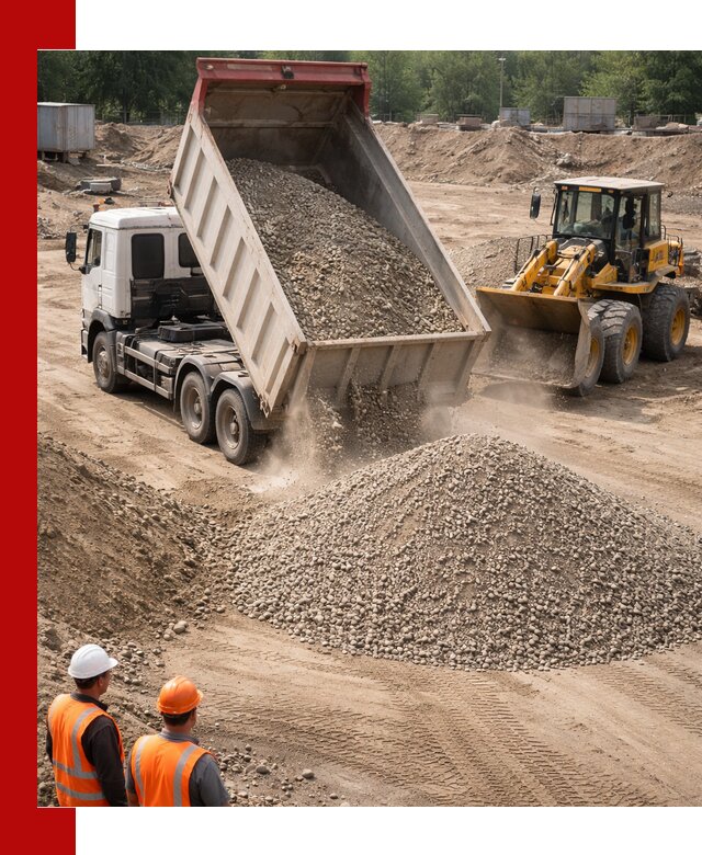 Щебень с песком (ЩГПС С2) с доставкой в Вязниках