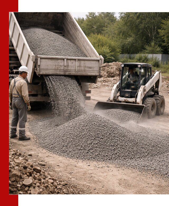 Доставка гравийного отсева 0-5 в Вязниках оптом и в розницу