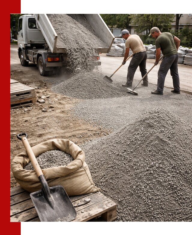 Отсев для тротуарной плитки в Вязниках — доставка и укладка