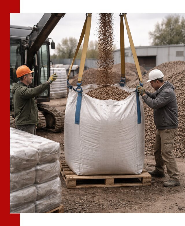 Керамзит в биг-бегах с доставкой в Вязниках