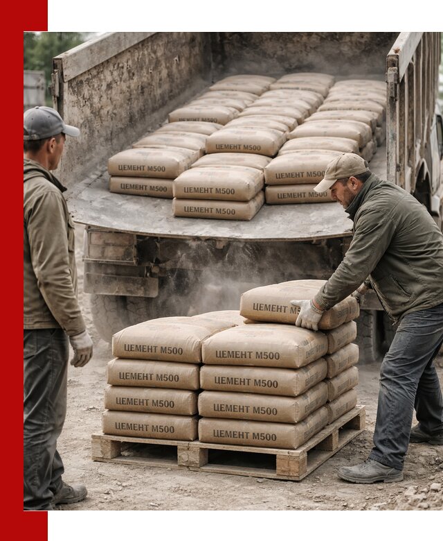 Цемент М500 с доставкой самосвалом в Вязниках