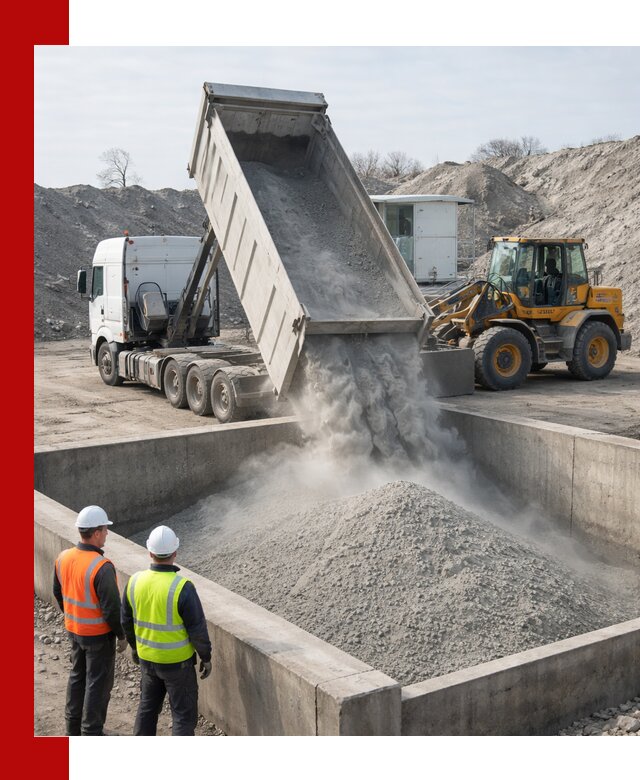 Доставка цемента навалом в Вязниках крупными партиями