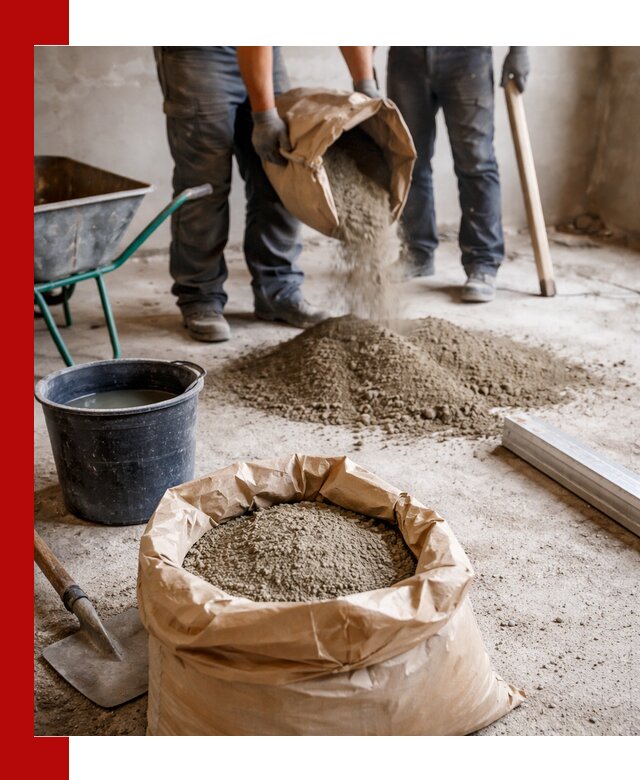 Доставка сухой смеси для стяжки в Вязниках