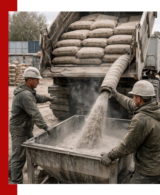 Доставка цемента М400 в Вязниках оптом и в розницу