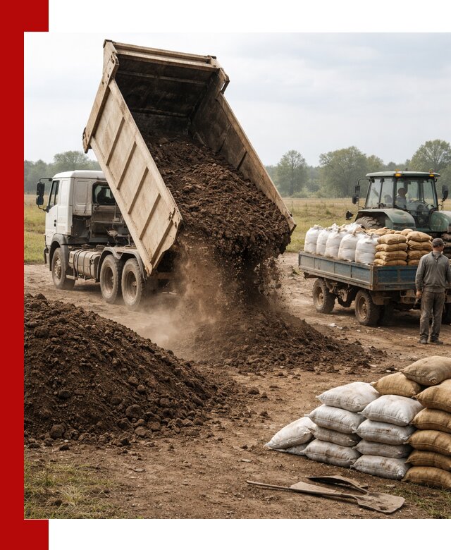 Доставка грунта и удобрений оптом в Вязниках для сельхоз и строительства