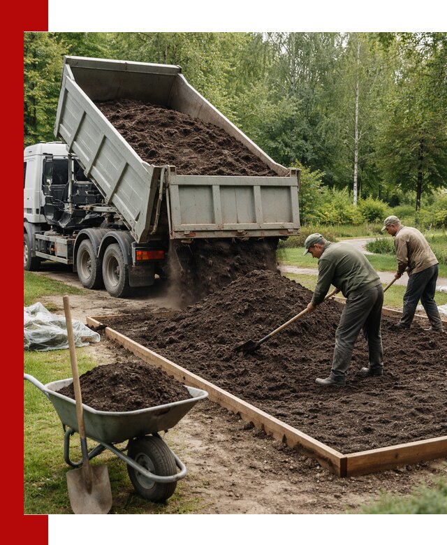 Доставка грунта для озеленения и благоустройства в Вязниках
