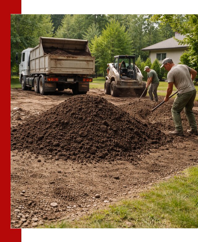 Доставка и укладка грунта для газона в Вязниках