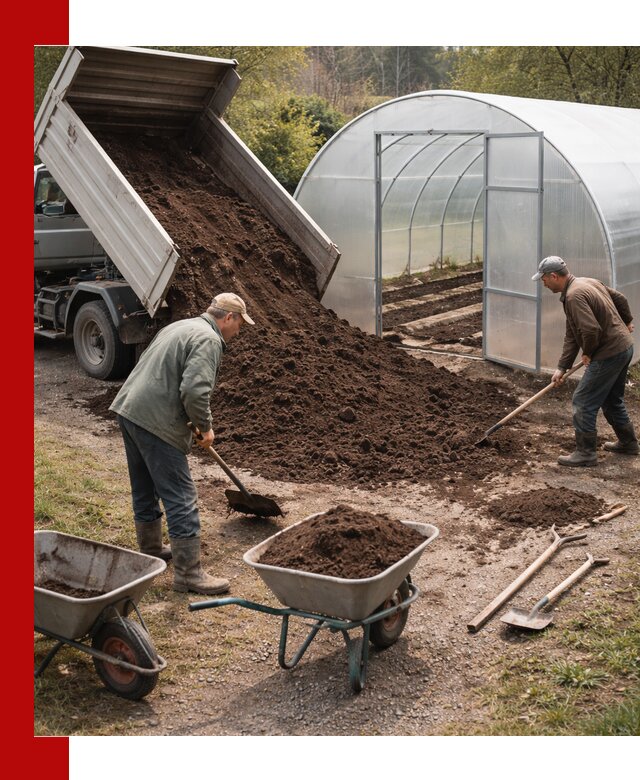 Грунт для теплицы с доставкой в Вязниках — плодородный субстрат под растения