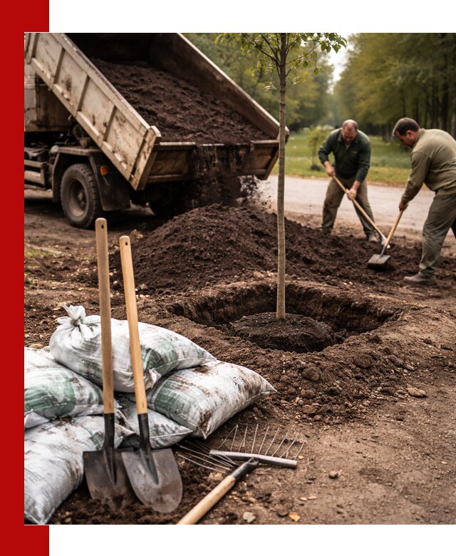 Грунт для посадки деревьев в Вязниках — доставка и подготовка почвы