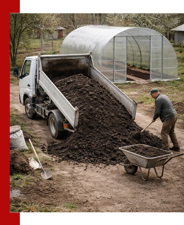 Чернозем для теплицы с доставкой в Вязниках