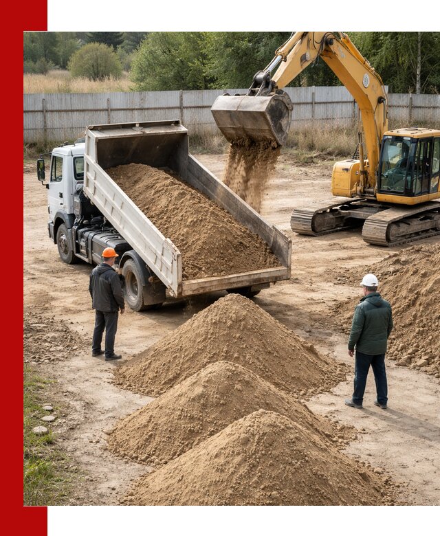 Доставка супеси вагонными и автопартиями в Вязниках