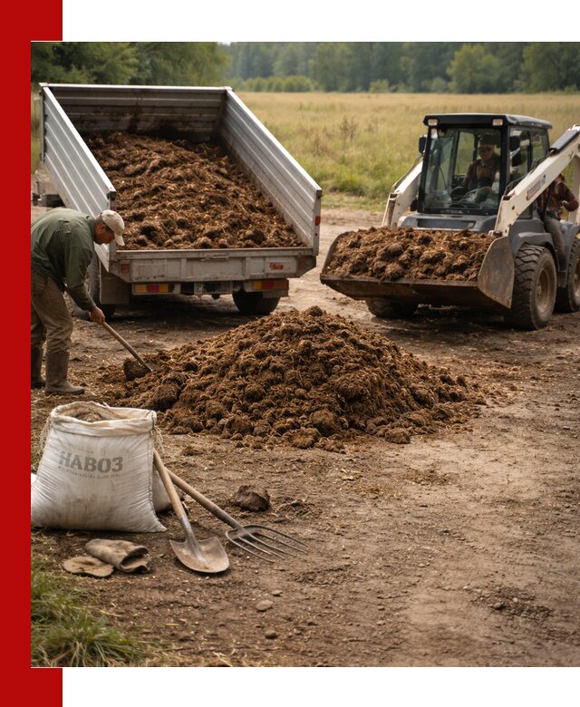 Доставка конского навоза в Вязниках с разгрузкой и доставкой на объект