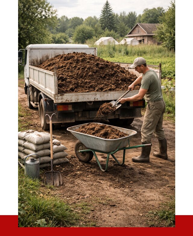 Купить коровий навоз с доставкой в Вязниках от 1923 р. | ПРОНЕРУДВзн
