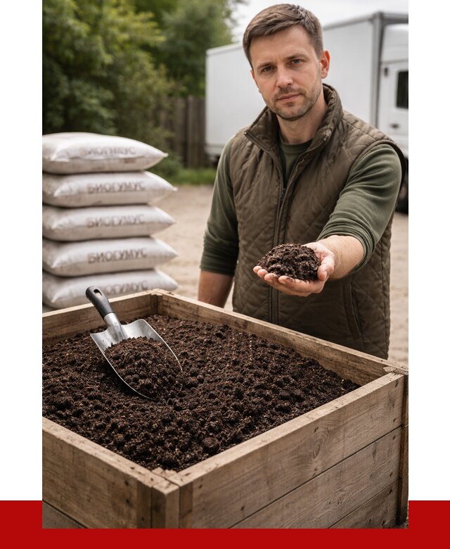 Купить биогумус в Вязниках с доставкой от 9081 р. за куб | ПРОНЕРУДВзн