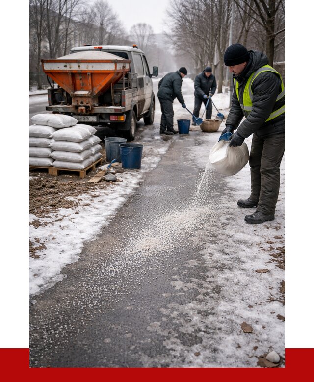 Реагент против гололеда в Вязниках с доставкой от 4807 р. | ПРОНЕРУДВзн